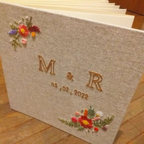 Álbum de Casamento Bordado 30cm