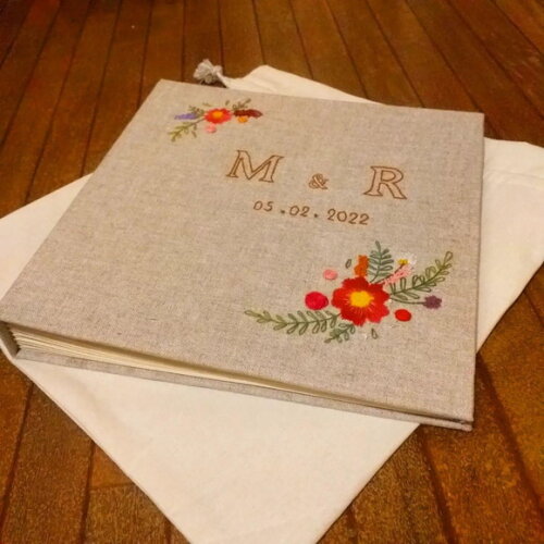 Álbum de Casamento Bordado 30cm