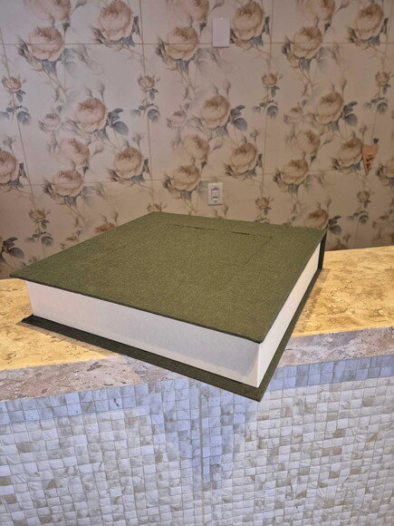 Álbum de Fotos 30cm Bordado com Caixa de Acondicionamento