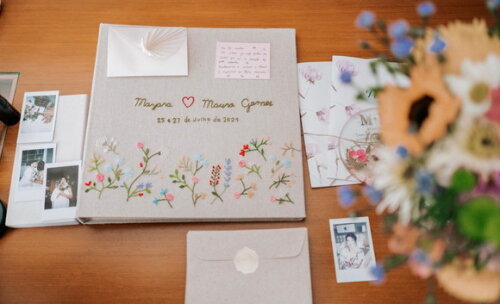 Álbum Bordado para Casamento 30cm