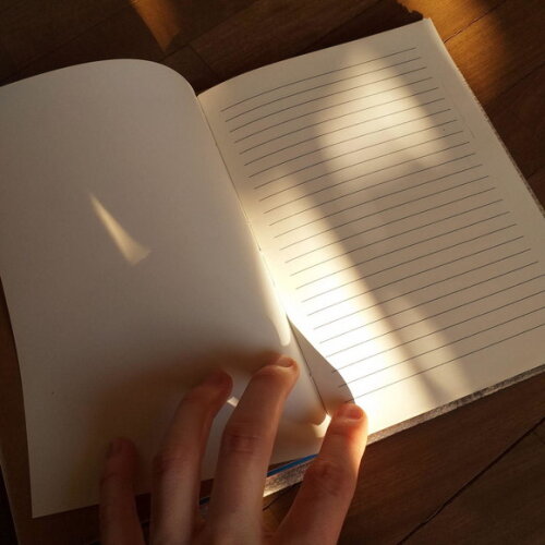 Caderno Artesanal A5 Copta com Miolo Interativo