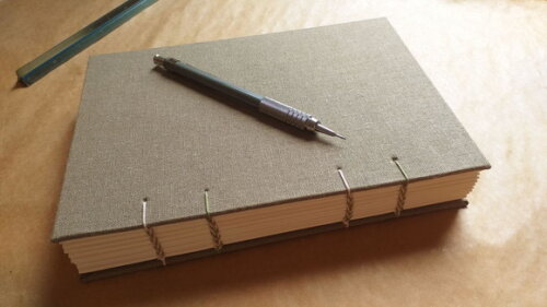 Caderno Artesanal A5 Copta Grande