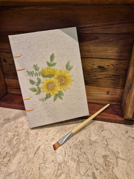 Caderno Artesanal A5 Costura Copta