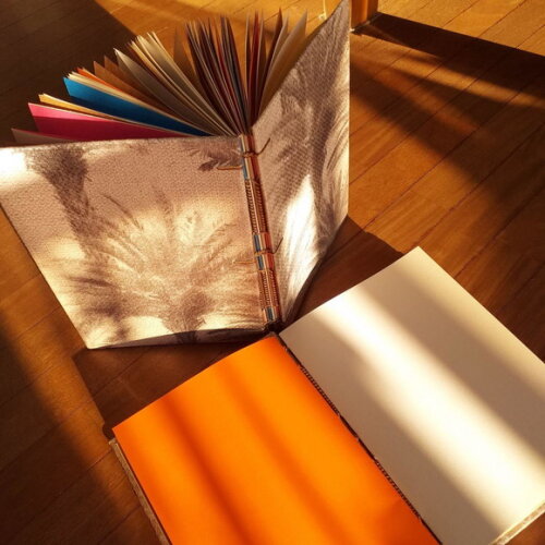 Caderno Artesanal A5 Copta com Miolo Interativo