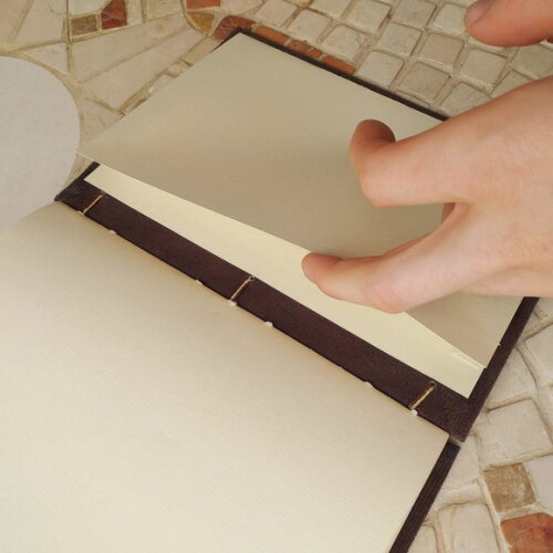 Caderno Artesanal A5 Costura Copta