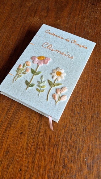 Caderno Artesanal Bordado Costura Copta