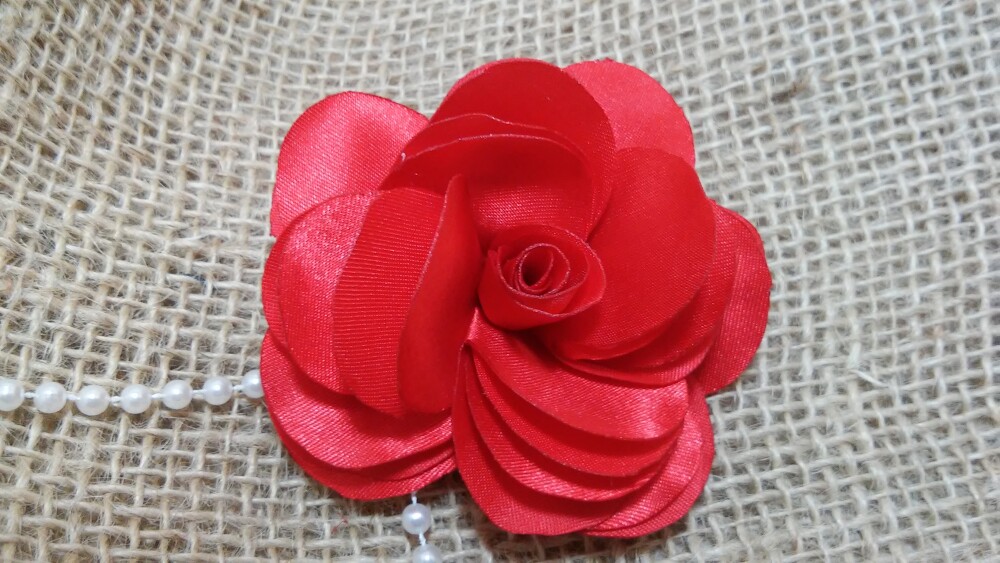 Presilha hairclips Chara vermelho