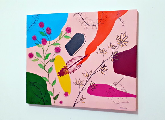 Quadro Pintura orgânica