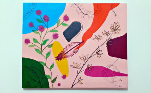 Quadro Pintura orgânica