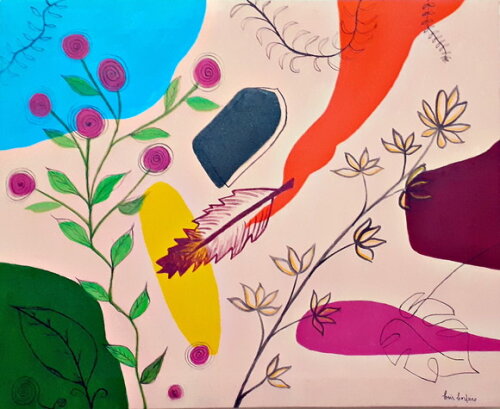 Quadro Pintura orgânica