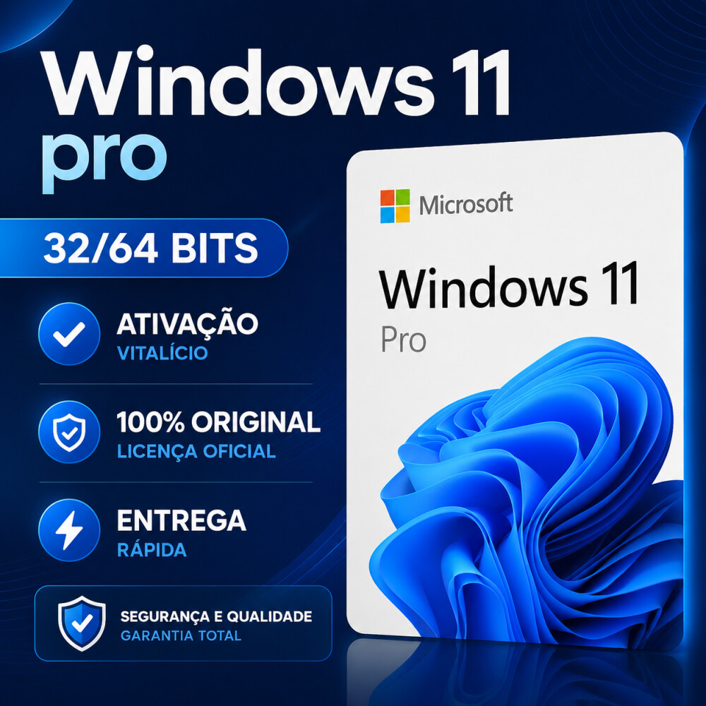 Licença Chave Windows 11 Pro Ou Home - Original Digital 2026 env
