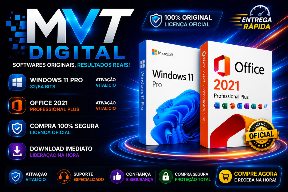 Licença Chave Windows 11 Pro Ou Home - Original Digital 2026 env