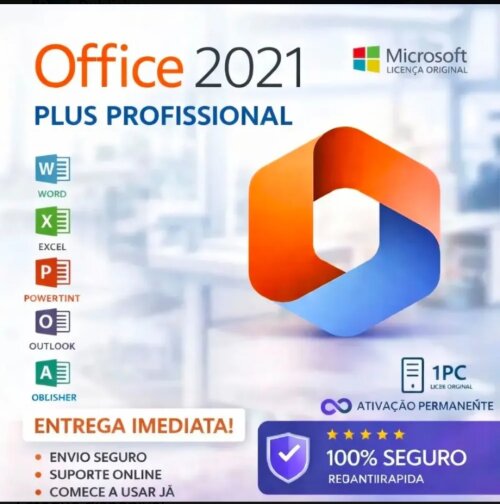 Serial 25 dígitos  Office 2021 pro Plus ativação Vitalícia - 