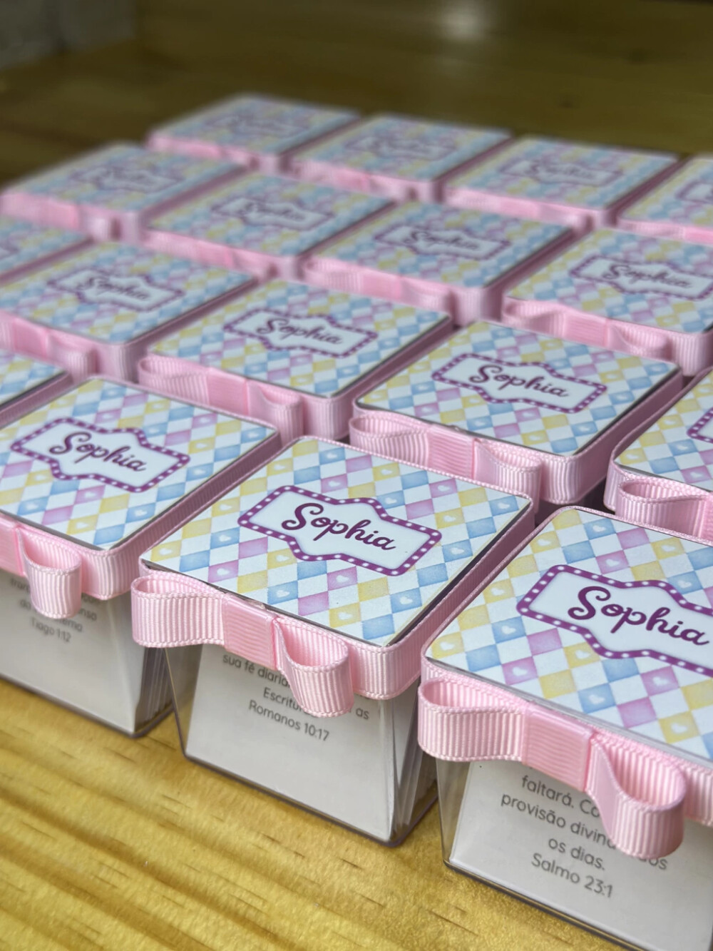✨40 Caixinha de Bênçãos Personalizada (modelo acrílico)✨