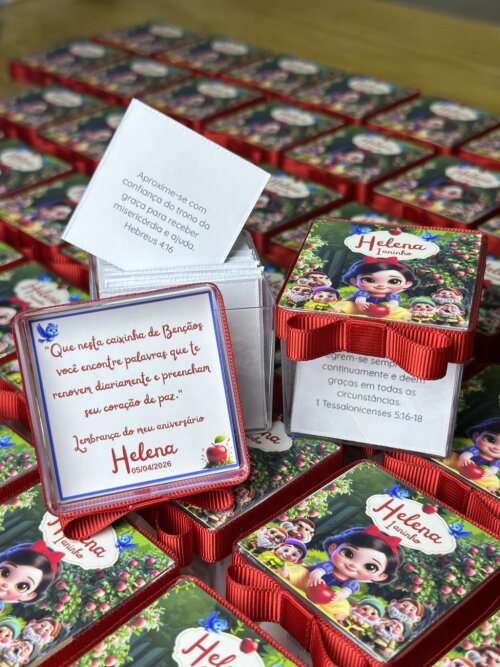 ✨ 25 Caixinha de Bênçãos Personalizada (modelo acrílico)✨