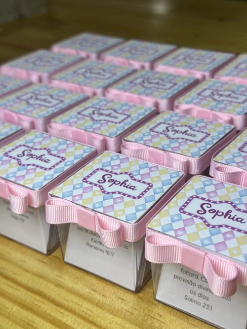 ✨40 Caixinha de Bênçãos Personalizada (modelo acrílico)✨