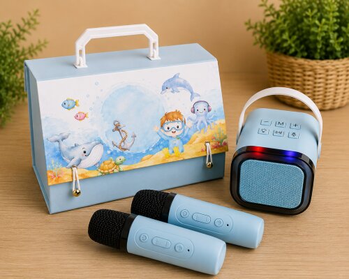 🎤 Kit Karaokê – Lembrancinha Personalizada para Festa Infantil