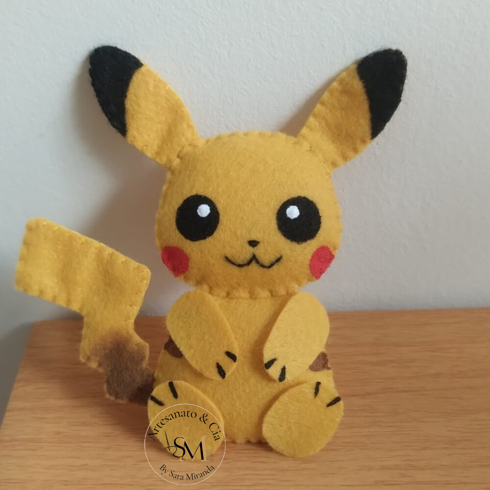 Chaveiro Pikachu em Feltro