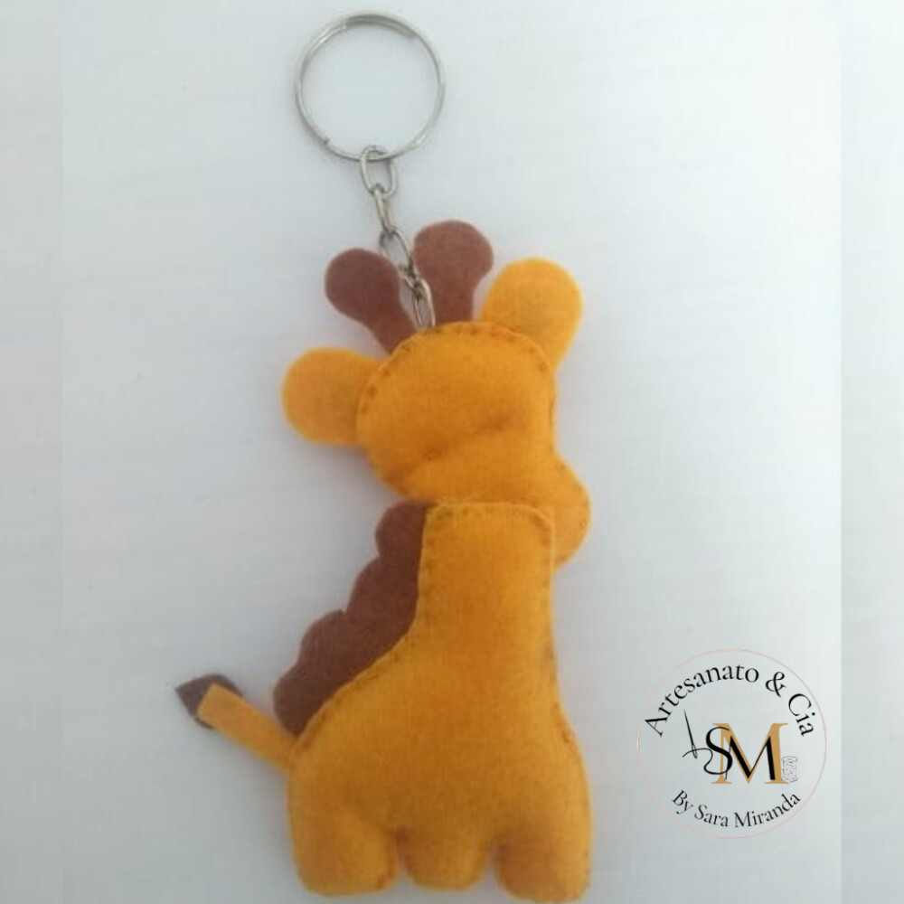 Chaveiro Girafa em Feltro