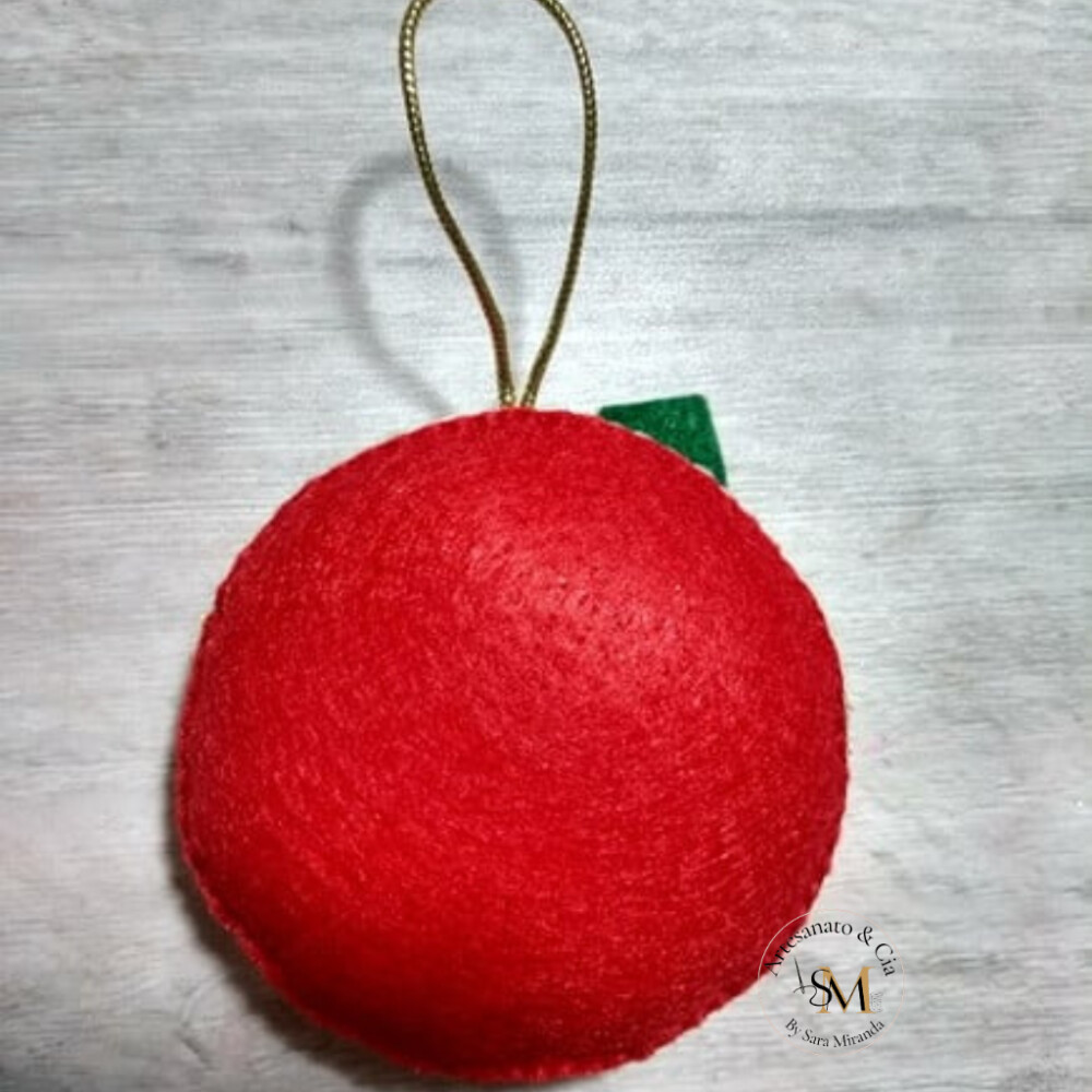 Bola de Natal em Feltro