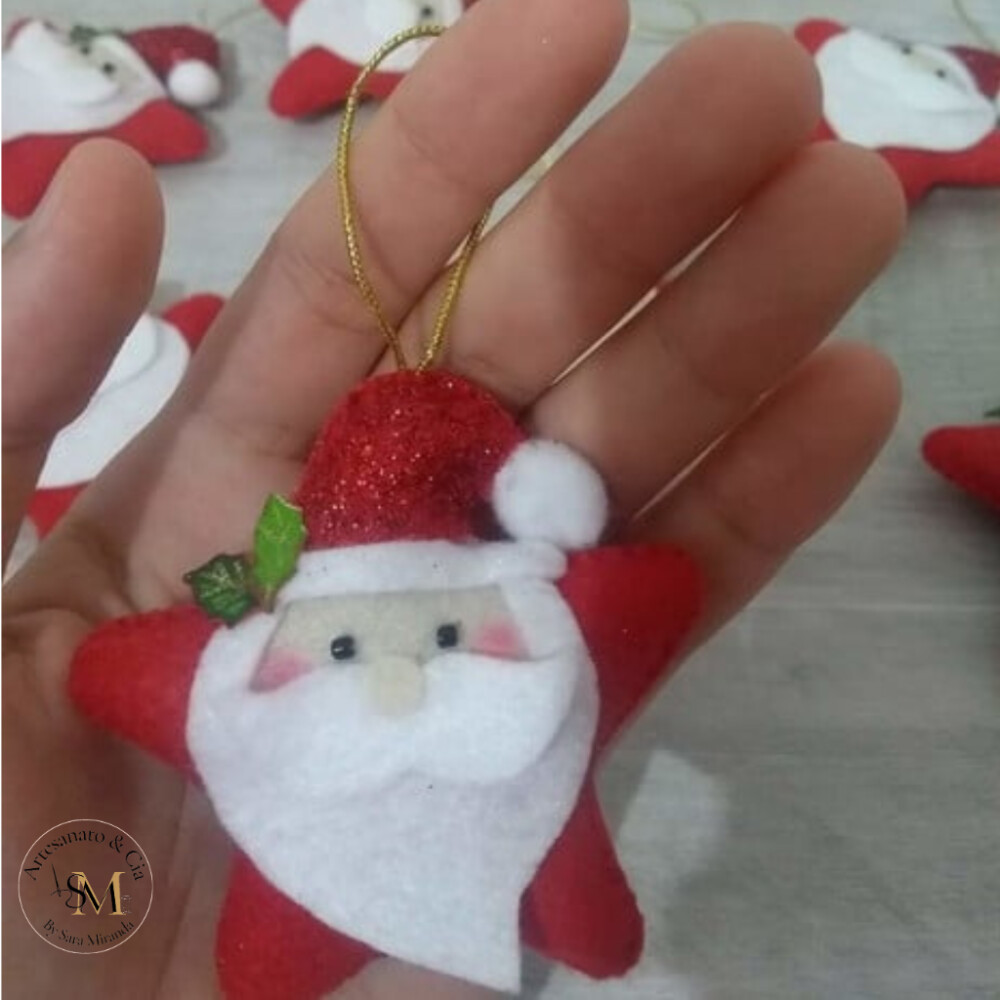 Enfeite de Árvore de Natal Papai Noel