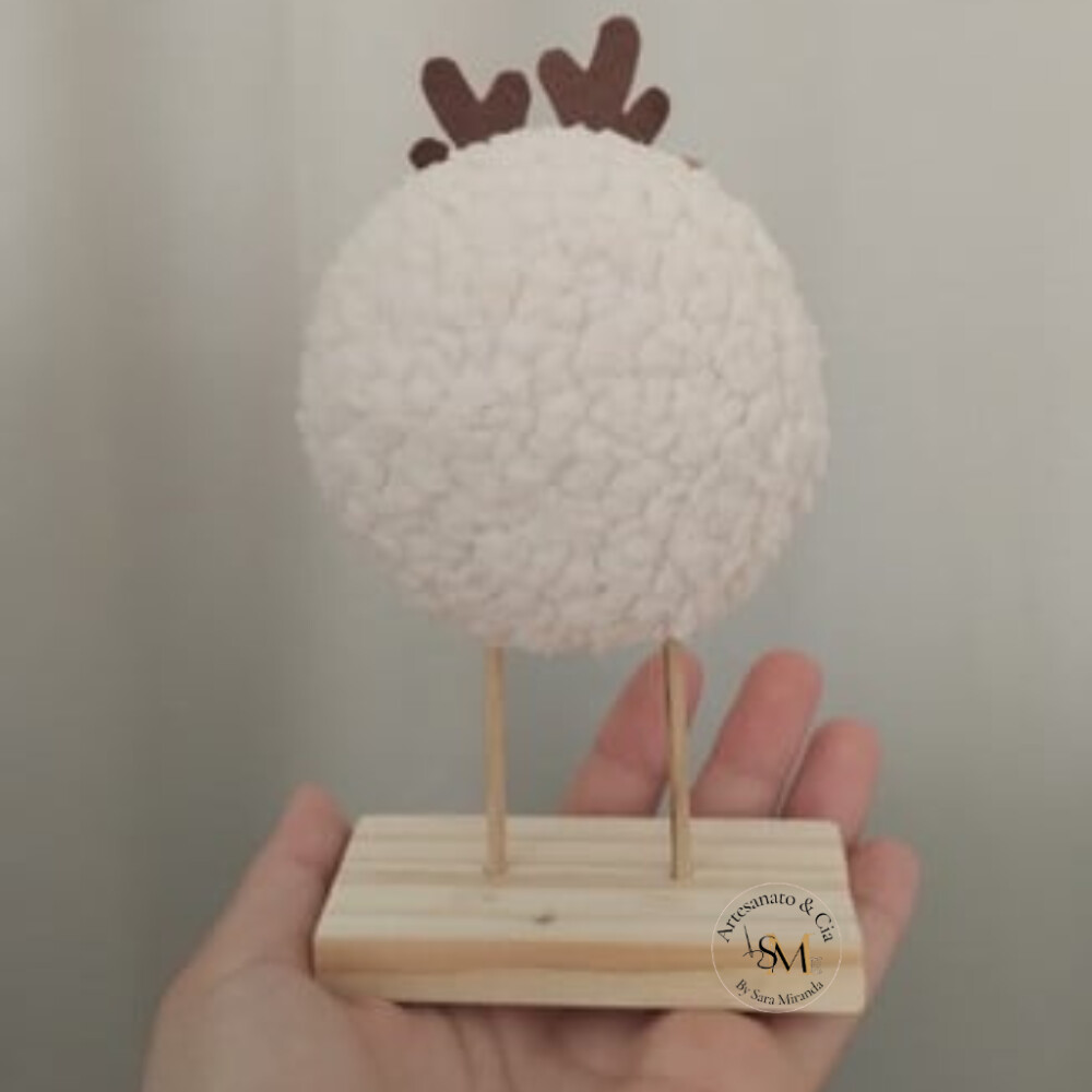 Enfeite de Natal Rena e Boneco da Neve