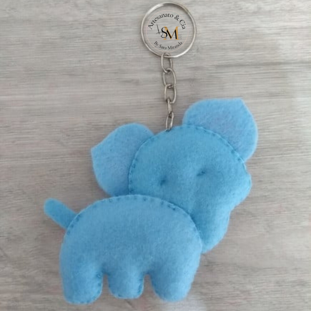 Chaveiro Elefante em Feltro