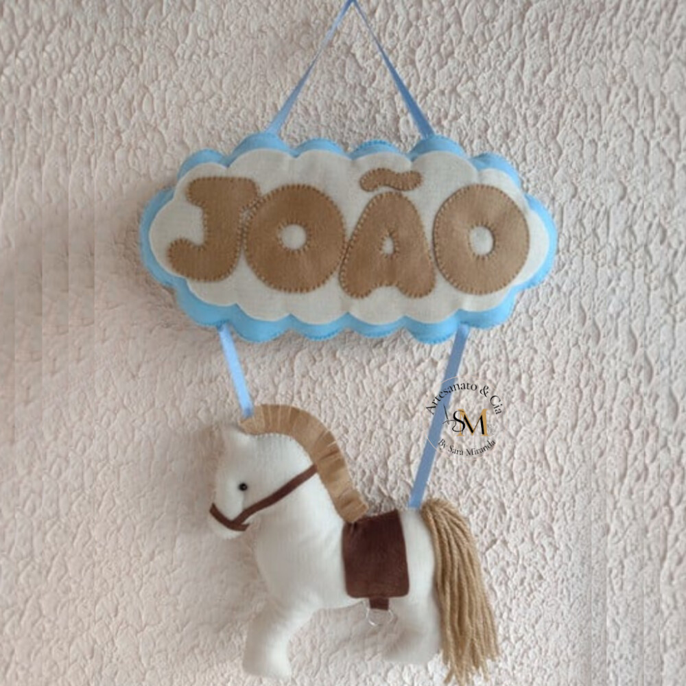 Enfeite de Porta Cavalo em Feltro