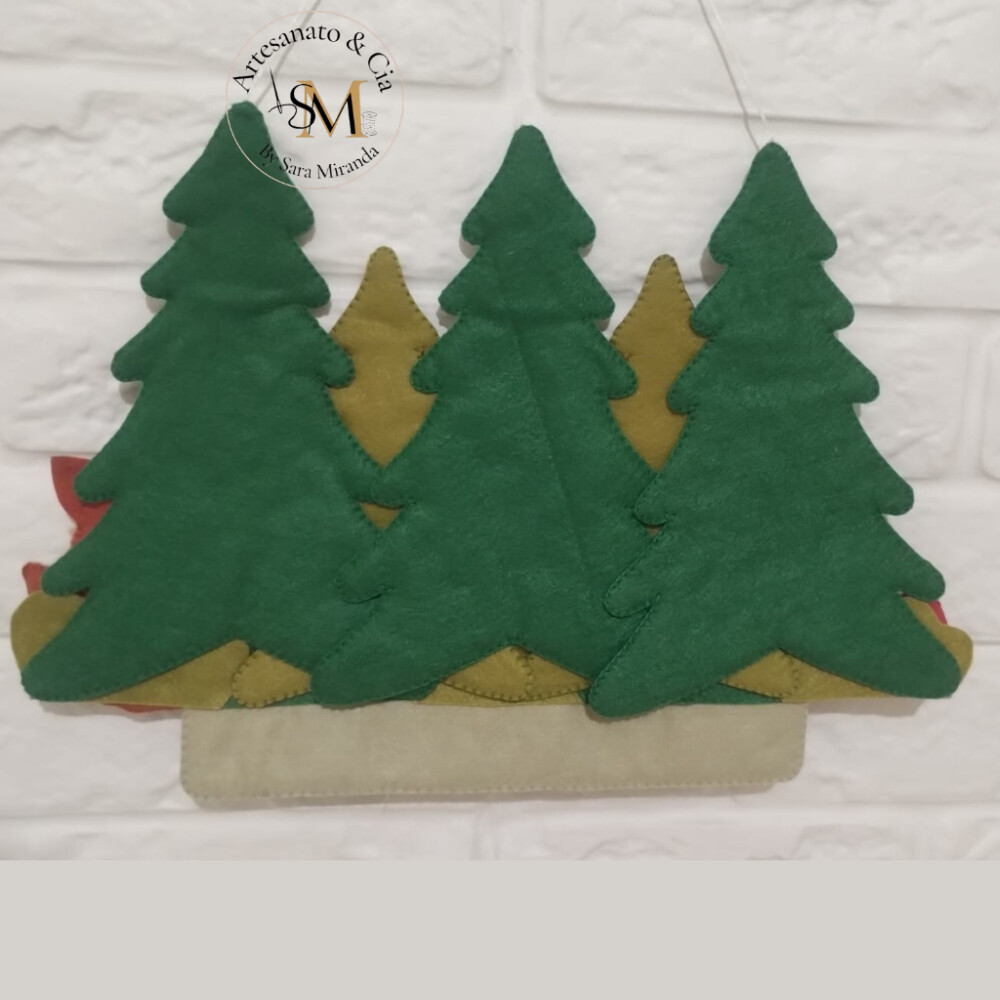 Enfeite de Porta Floresta | Bosque em Feltro