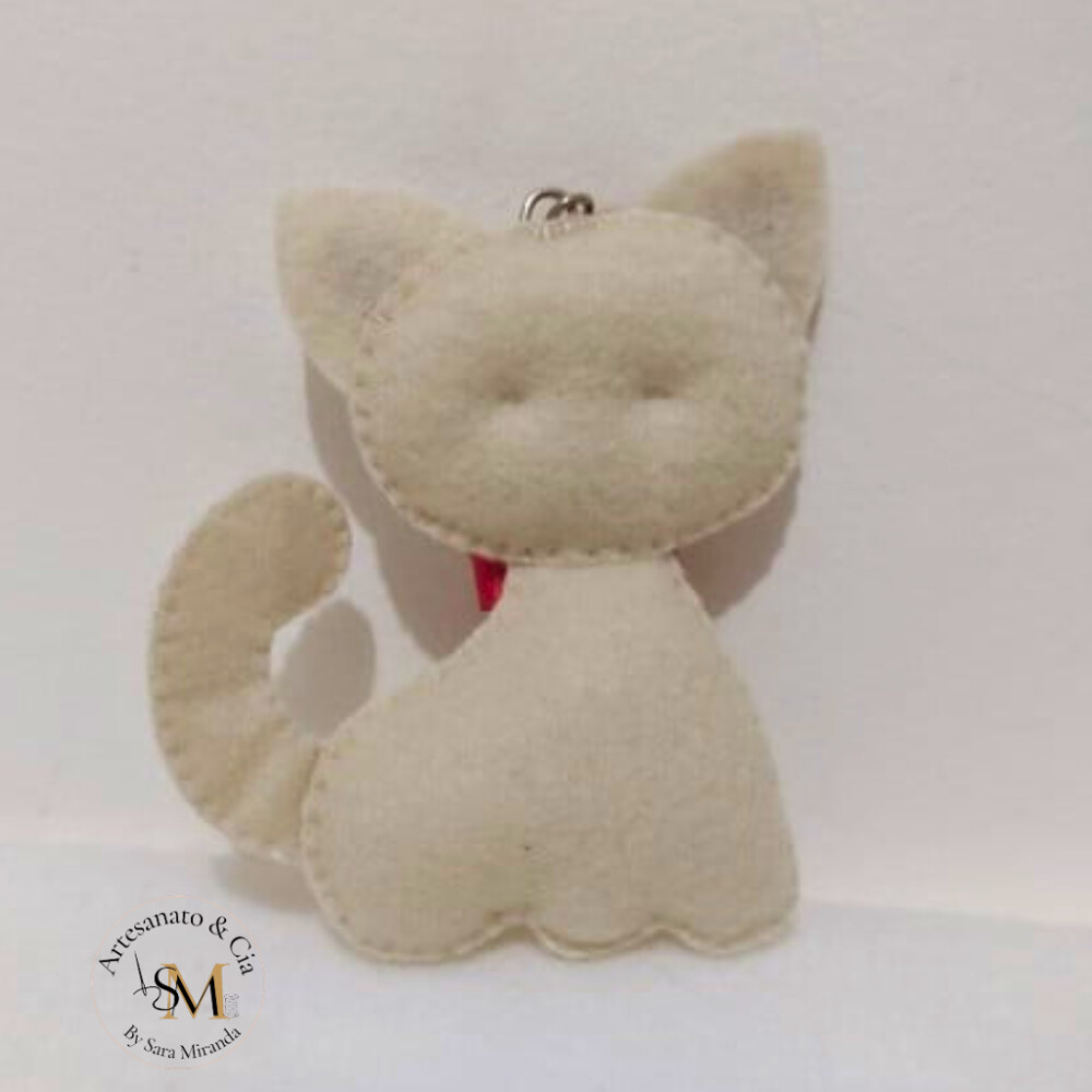 Chaveiro Gatinho em Feltro