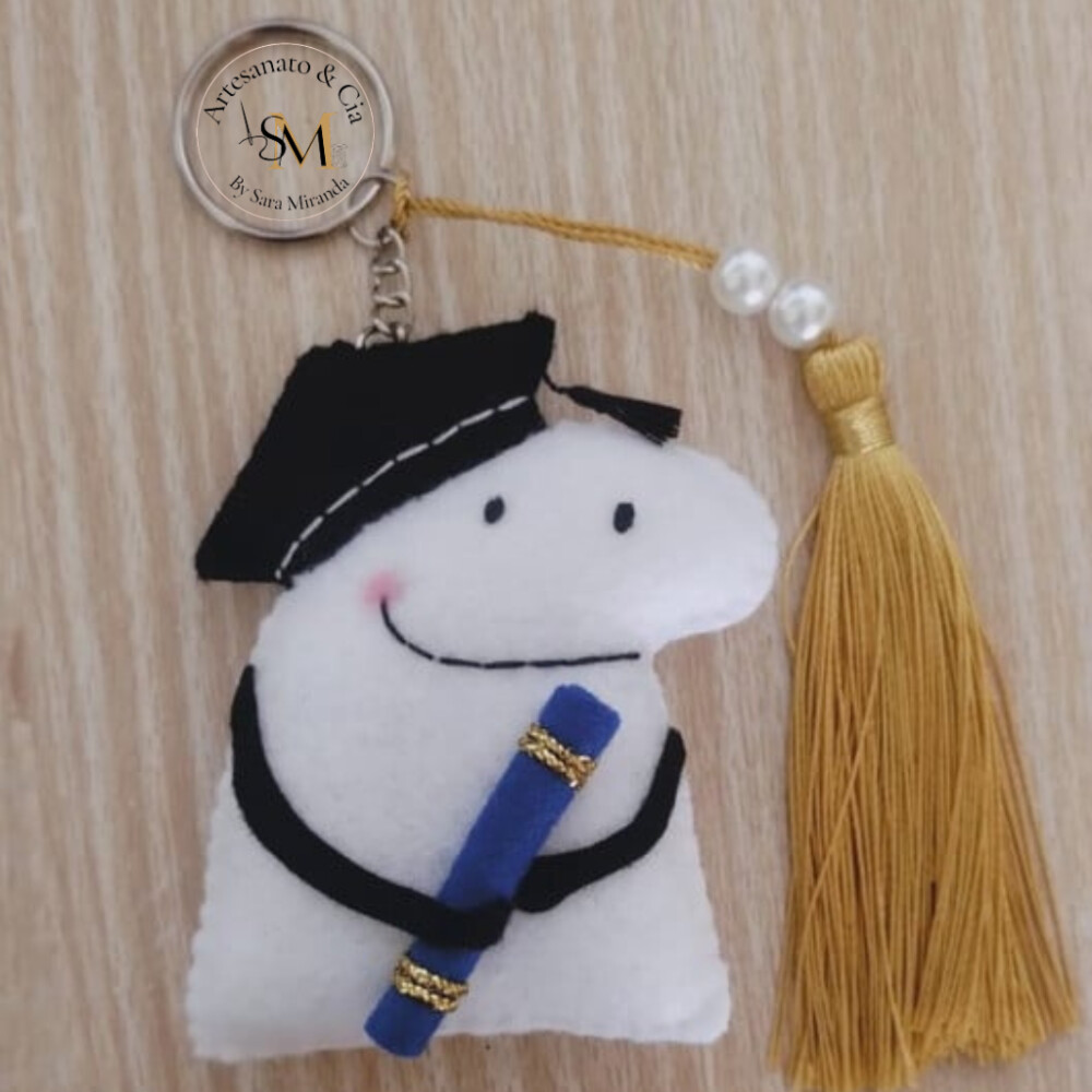 Chaveiro Flork em Feltro (lembrancinha de formatura)