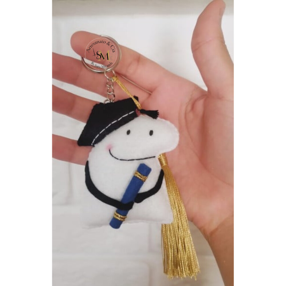 Chaveiro Flork em Feltro (lembrancinha de formatura)