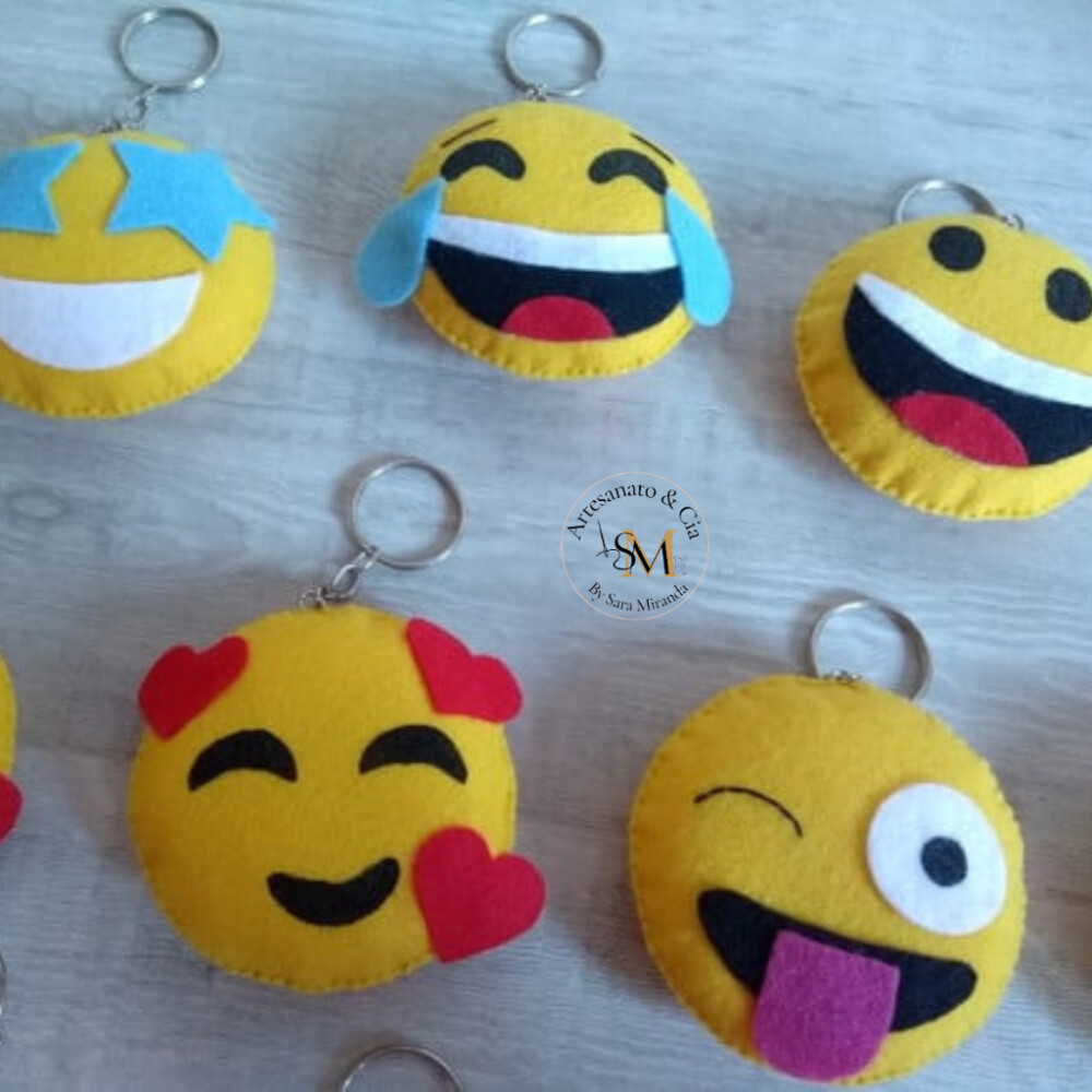 Chaveiro Emoticon | Emoji em Feltro