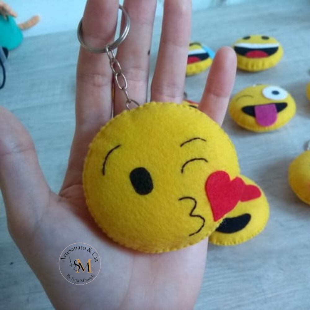 Chaveiro Emoticon | Emoji em Feltro