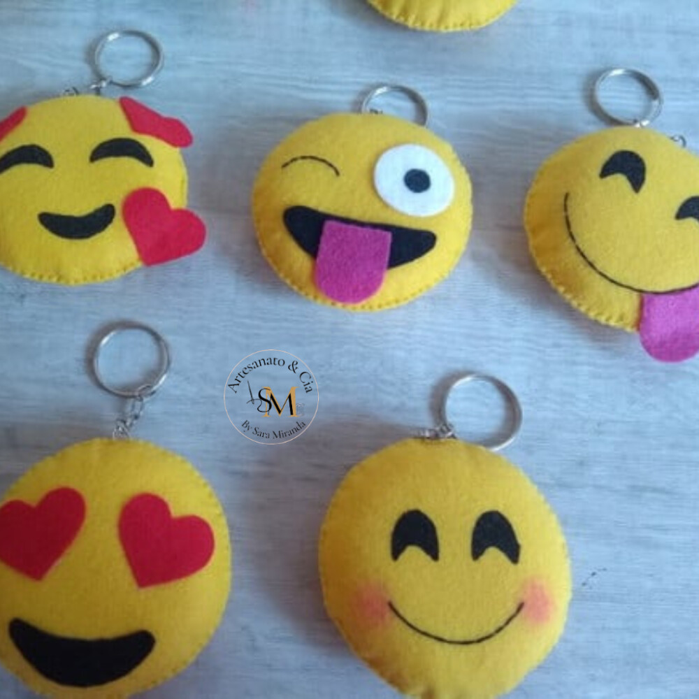 Chaveiro Emoticon | Emoji em Feltro