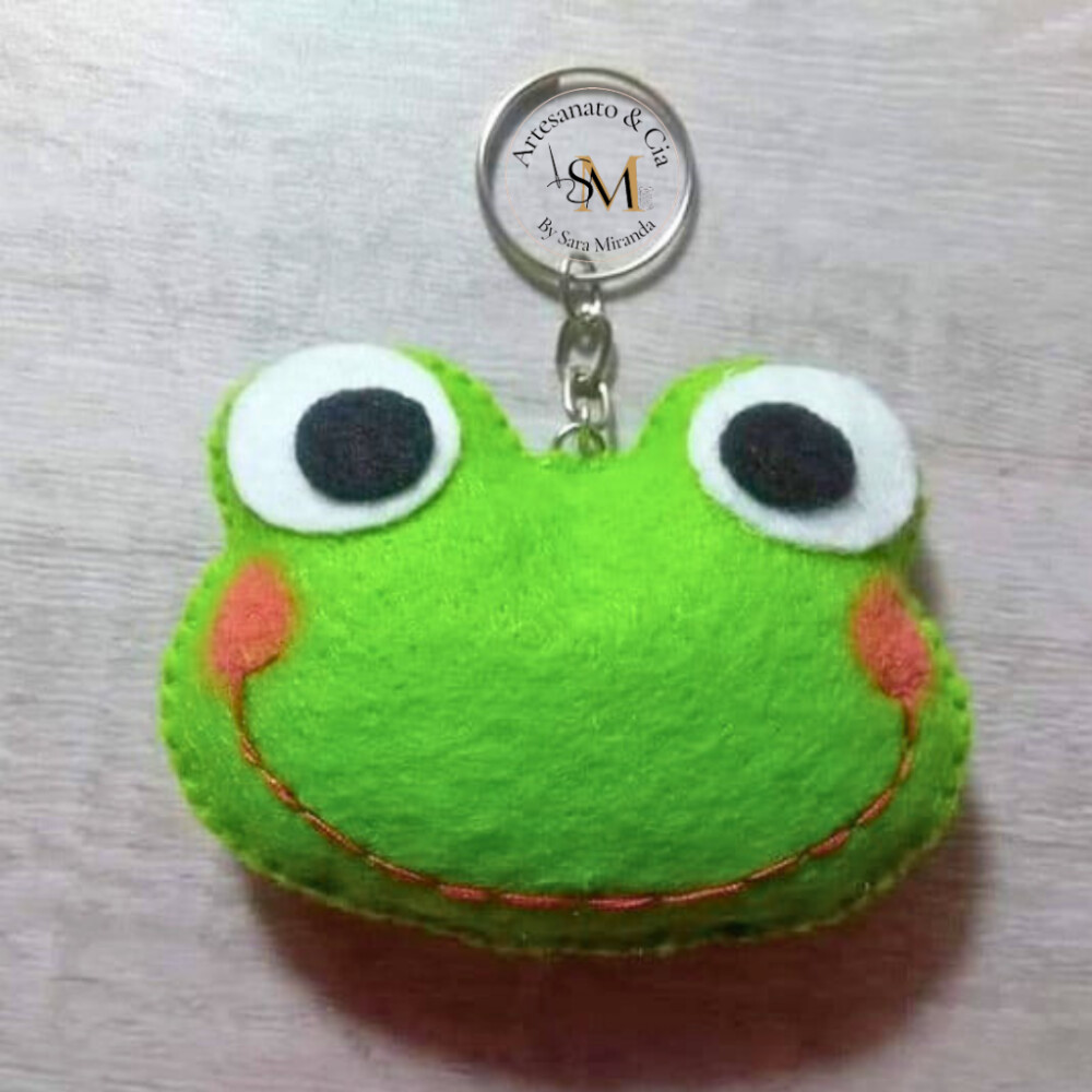 Chaveiro Sapinho em Feltro