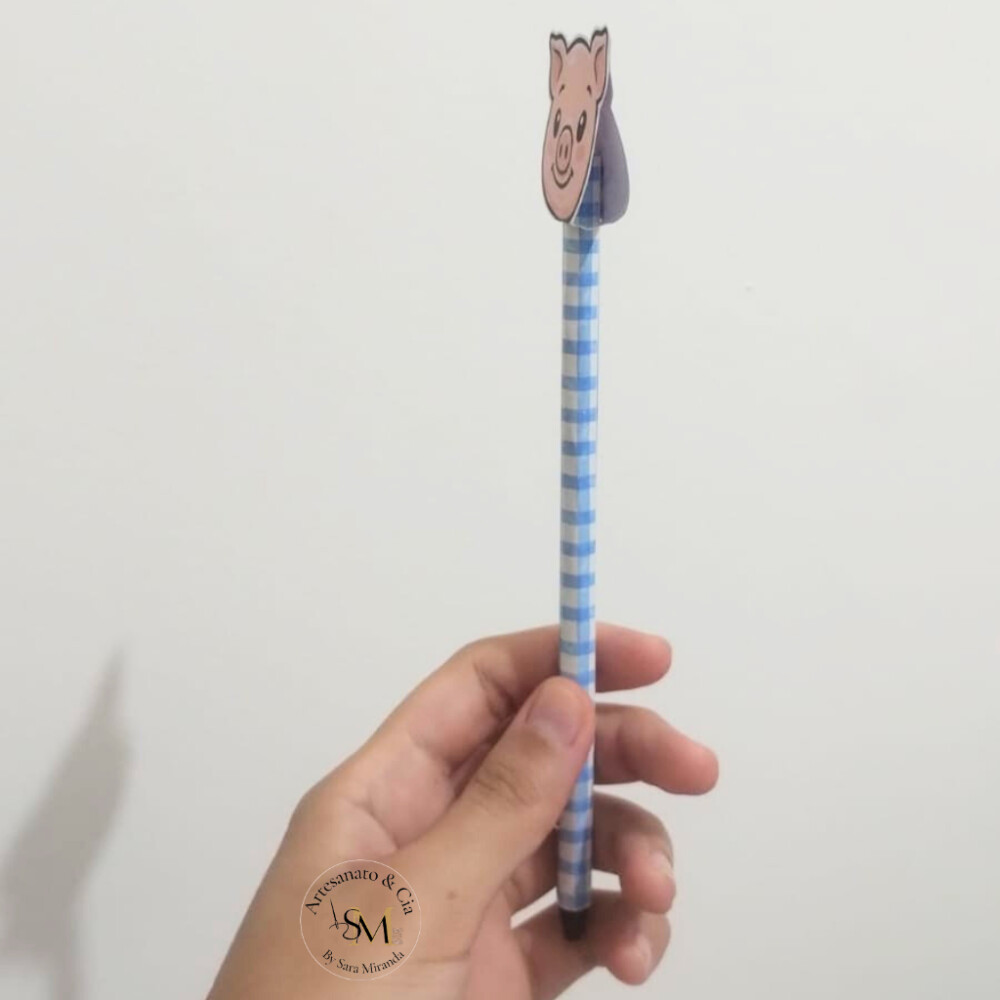 Lembrancinha Lápis Personalizado Tema Fazendinha