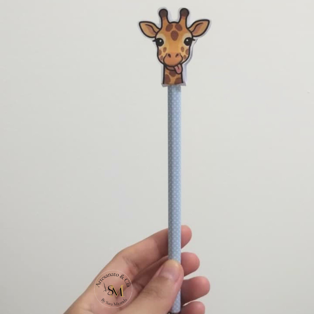 Lembrancinha Lápis Personalizado Tema Safári