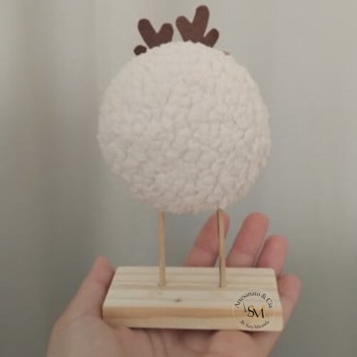 Enfeite de Natal Rena e Boneco da Neve