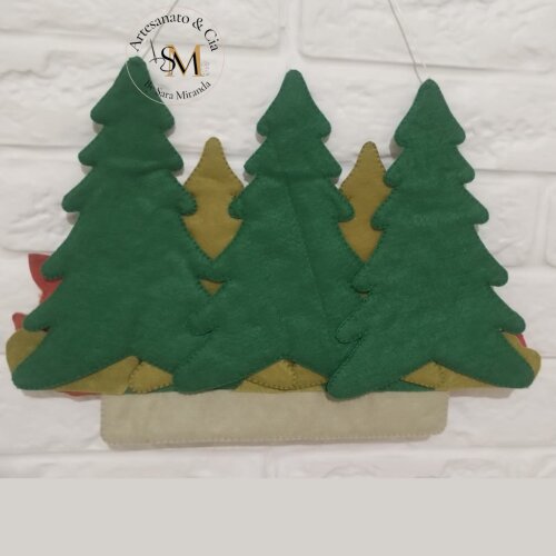 Enfeite de Porta Floresta | Bosque em Feltro