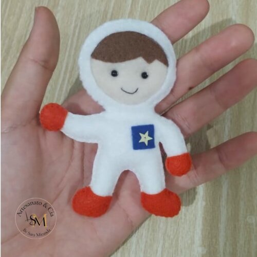 Chaveiro Astronauta em Feltro