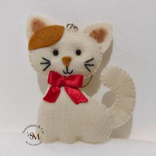Chaveiro Gatinho em Feltro