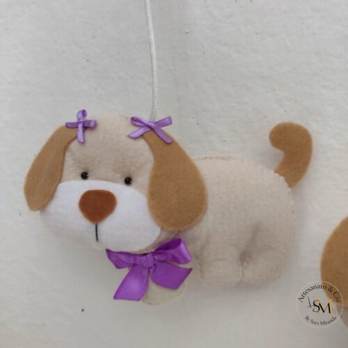 Móbile Cachorrinhos em Feltro