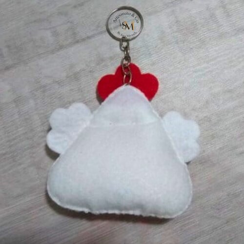 Chaveiro Galinha em Feltro