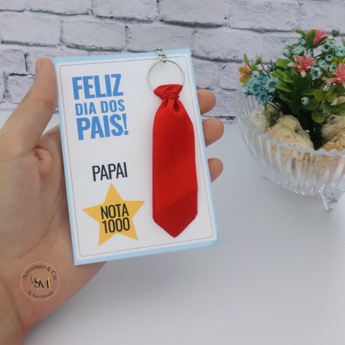 Chaveiro Gravatinha Dia dos Pais