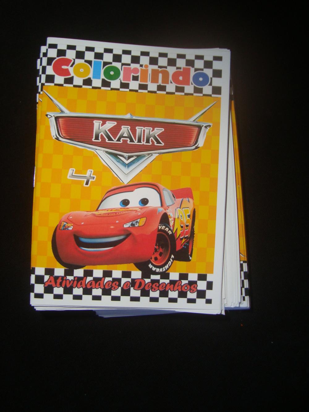 Mini Livro Colorir Carros