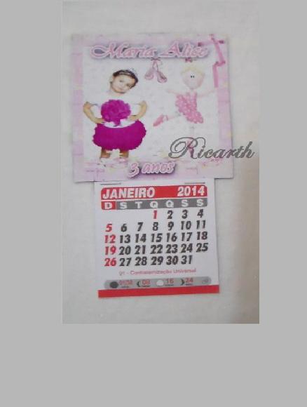 Calendário Geladeira 2019