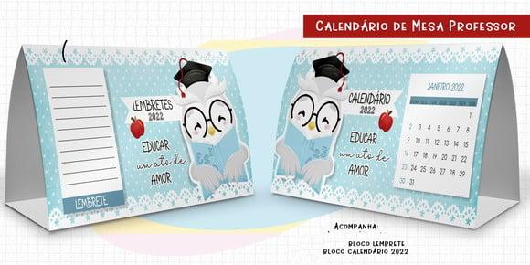Calendário Mesa Dia dos Professores 2023