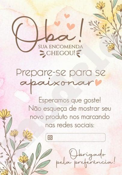 Cartão Agradecimento ao Cliente
