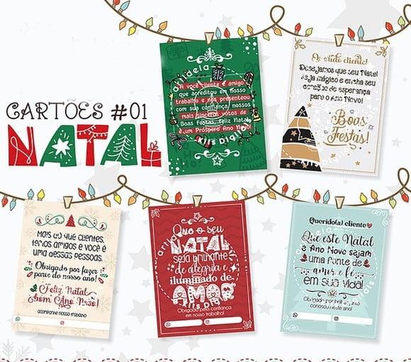 Cartão Agradecimento ao Cliente Natal